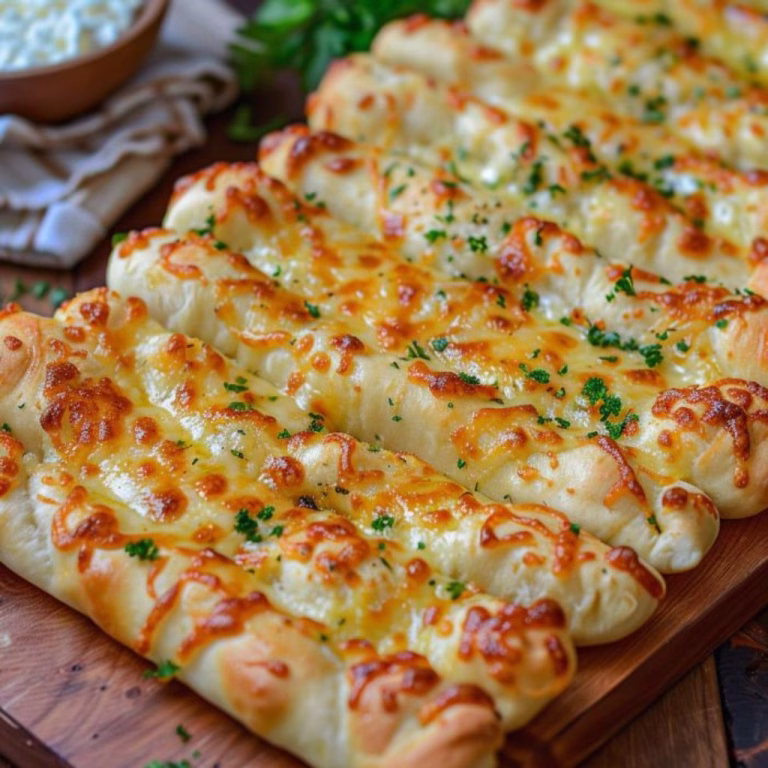 Cheesy Garlic Breadsticks with Marinara Recipe