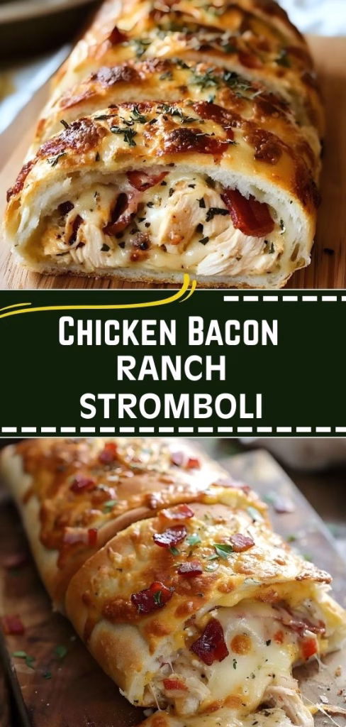 Chicken Bacon Ranch Stromboli Recipe
