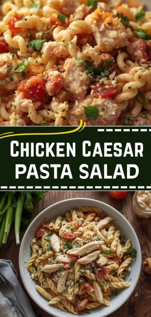 Chicken Caesar Pasta Salad Recipe