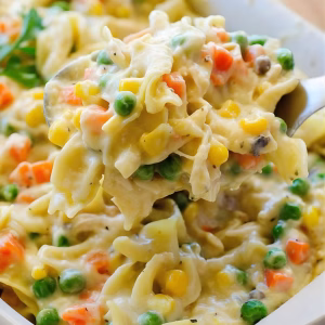Chicken Noodle Casserole with Vegetables Recipe