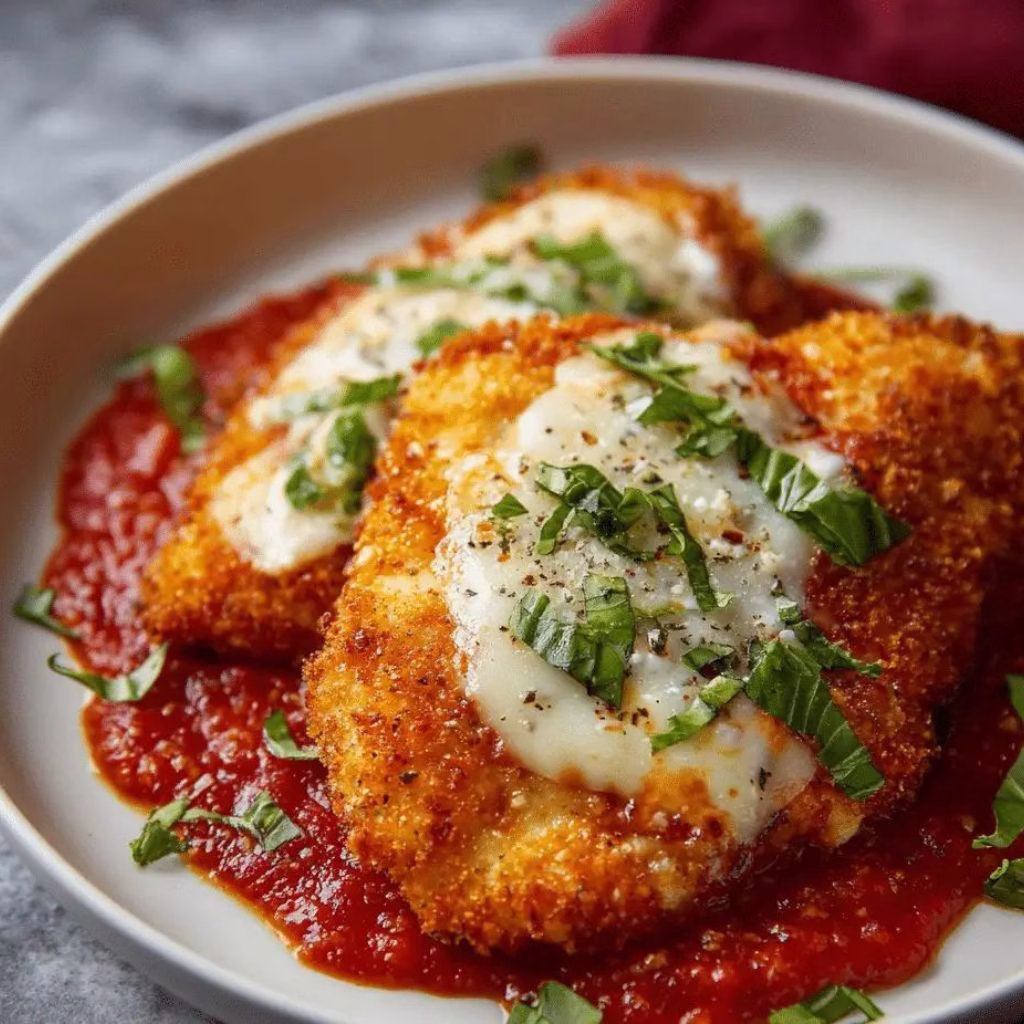 Chicken Parmesan with Marinara Sauce Recipe