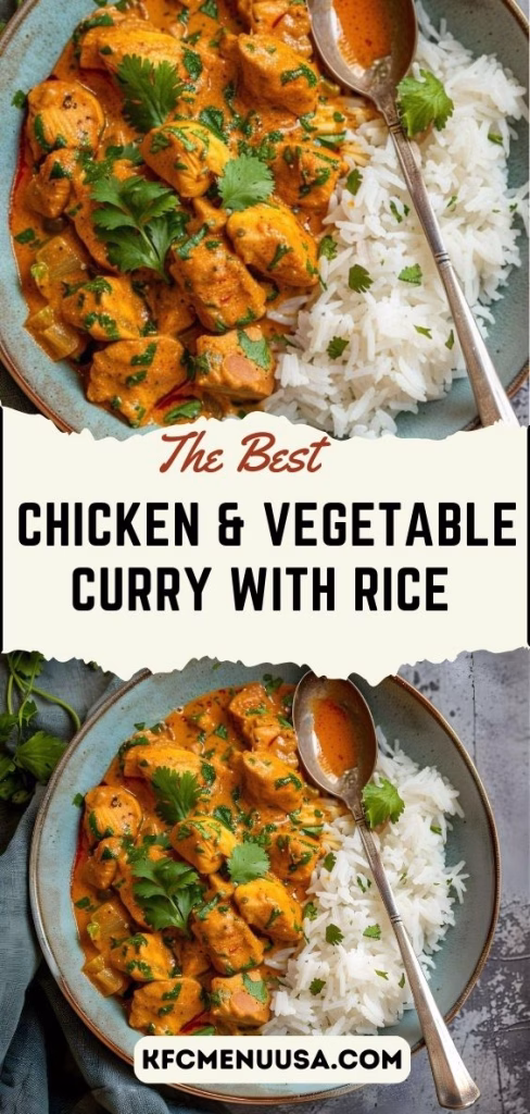 Chicken and Vegetable Curry with Rice Recipe 