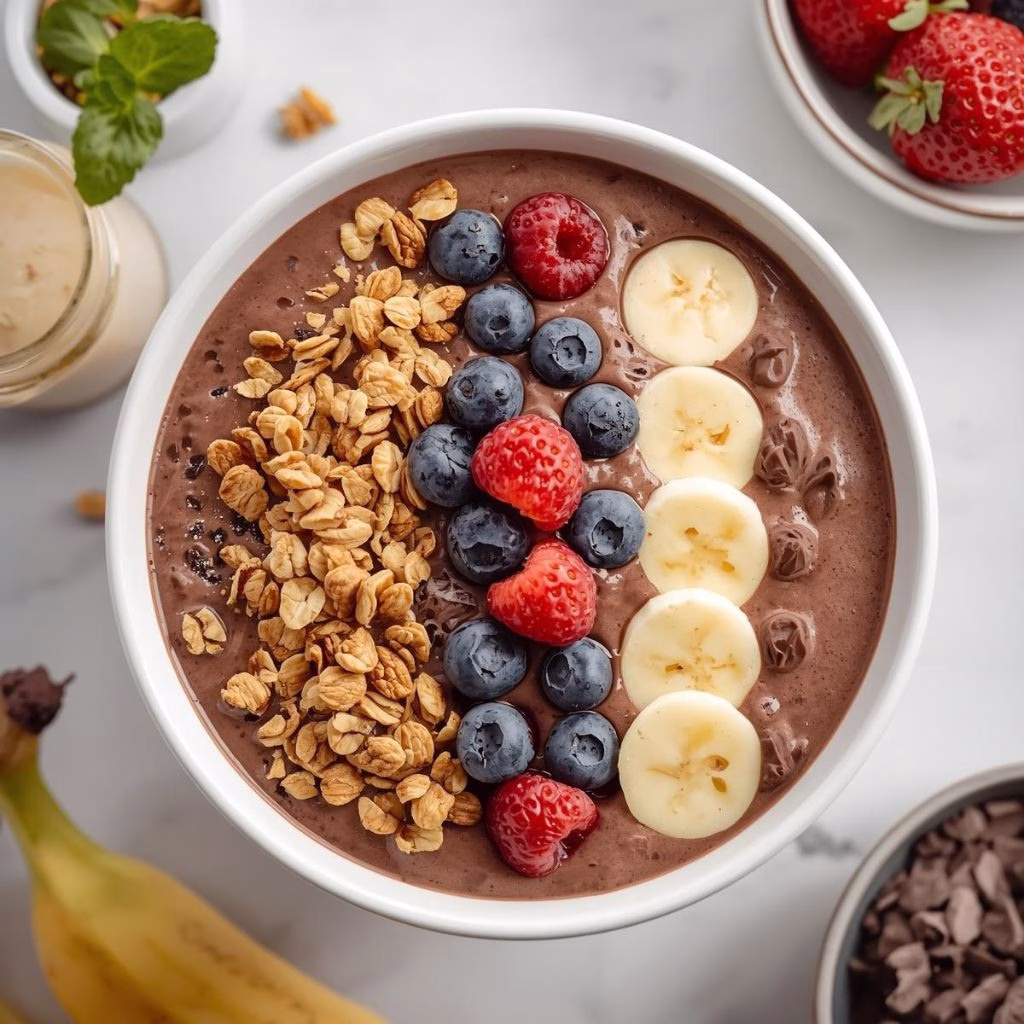 Chocolate Banana Smoothie Bowl Recipe
