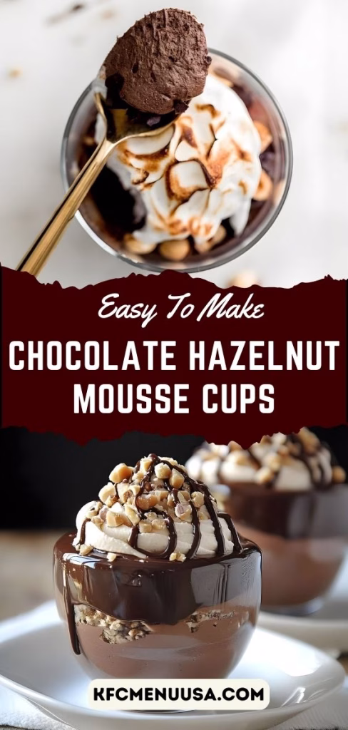 Chocolate Hazelnut Mousse Cups Recipe