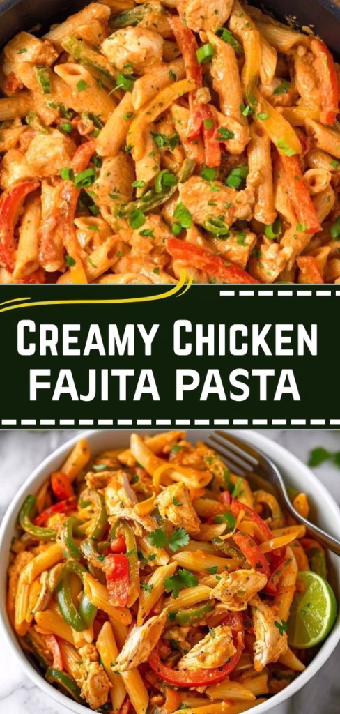 Creamy Chicken Fajita Pasta Recipe 
