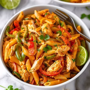 Creamy Chicken Fajita Pasta Recipe