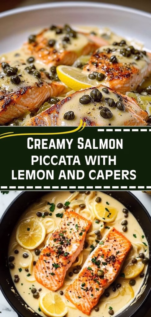 Creamy Salmon Piccata with Lemon and Capers Recipe