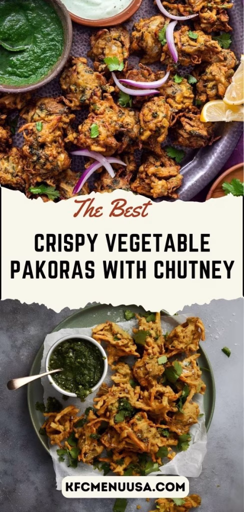 Crispy Vegetable Pakoras with Chutney Recipe