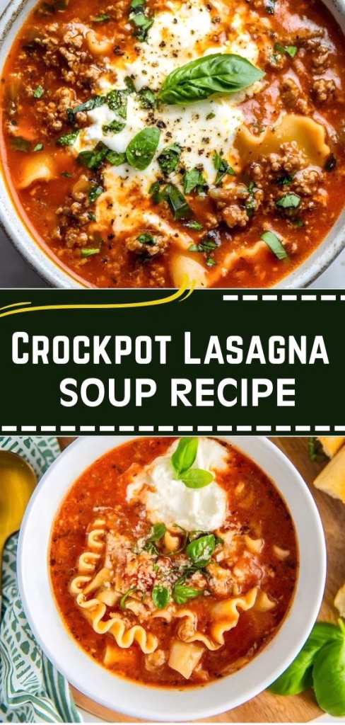 Crockpot Lasagna Soup Recipe