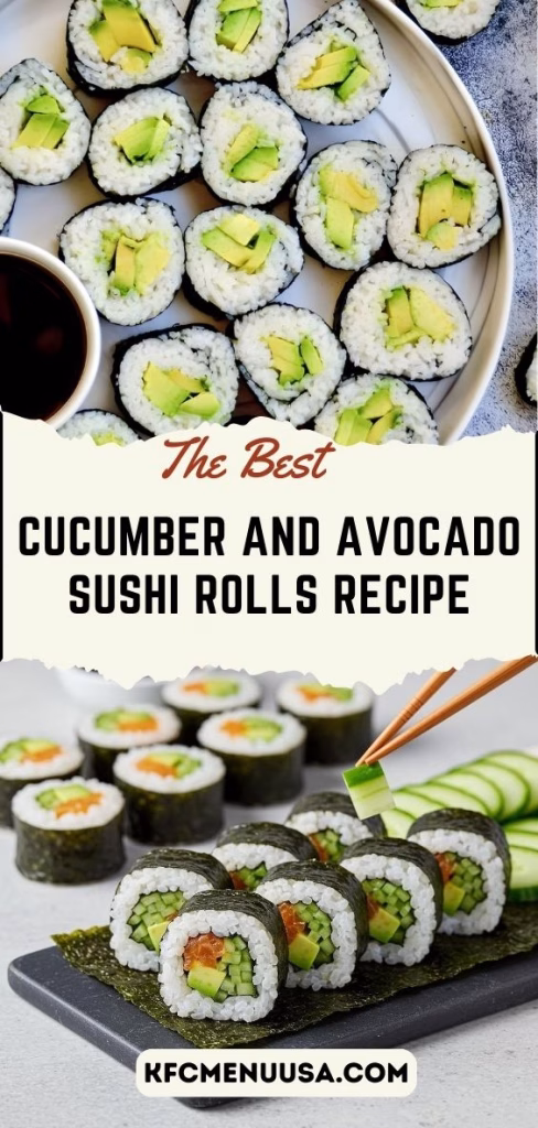 Cucumber and Avocado Sushi Rolls Recipe