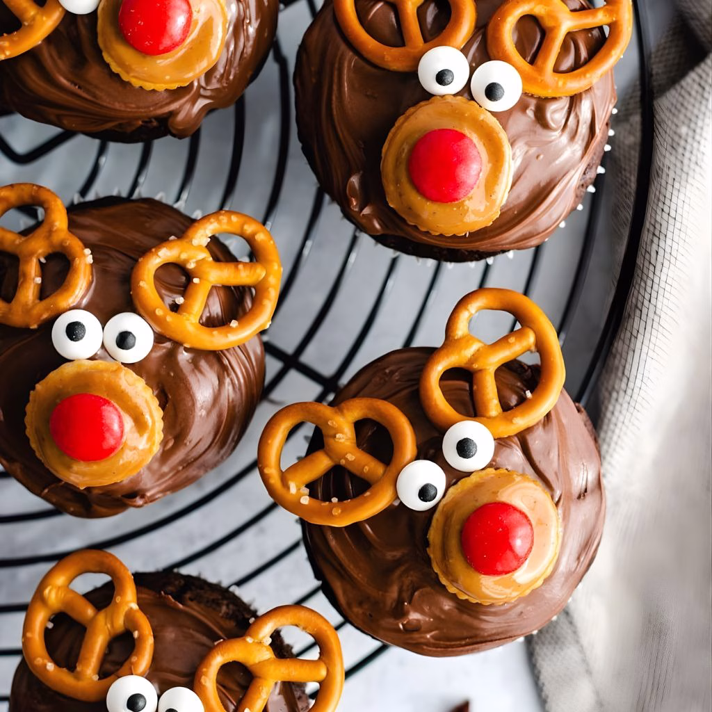 Easy Reindeer Cupcakes Recipe 