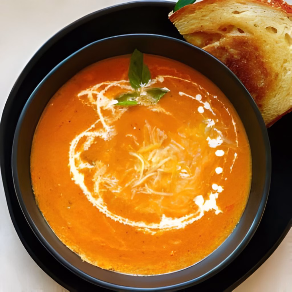 Easy Tomato Soup With Grilled Cheese Ideas Recipe