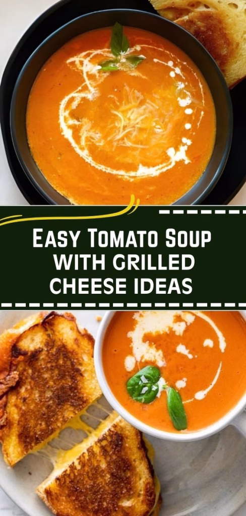 Easy Tomato Soup With Grilled Cheese Ideas Recipe