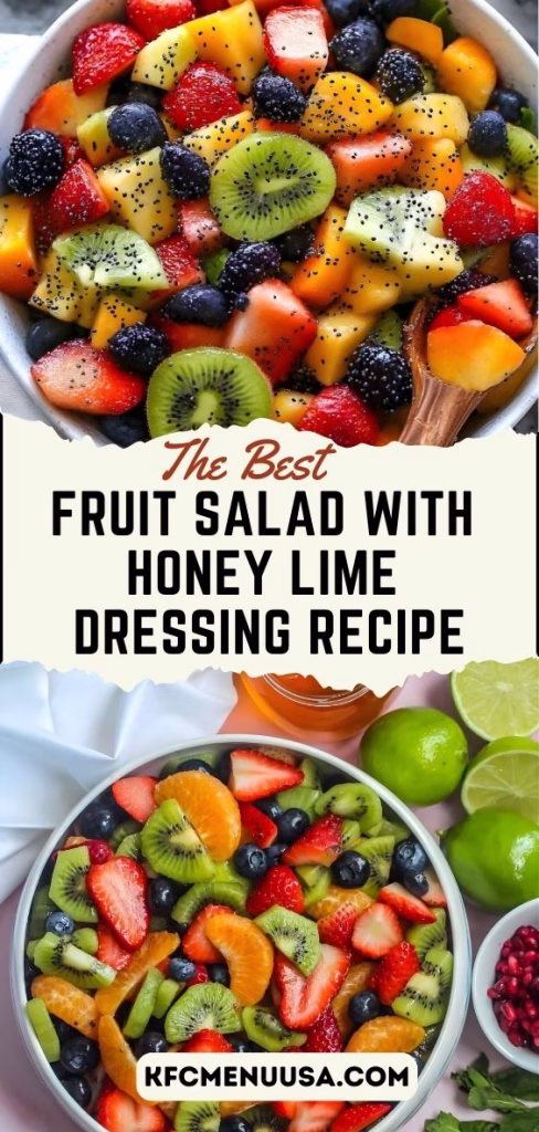 Fruit Salad with Honey Lime Dressing Recipe