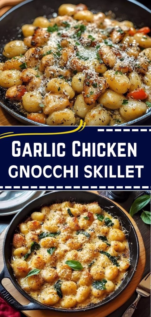 Garlic Chicken Gnocchi Skillet Recipe