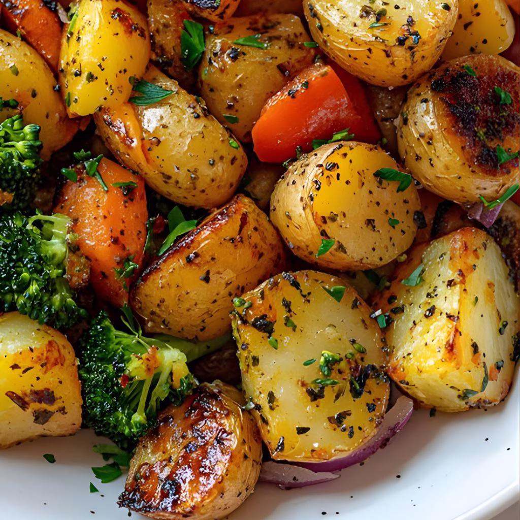 Garlic Herb Roasted Potatoes Recipe