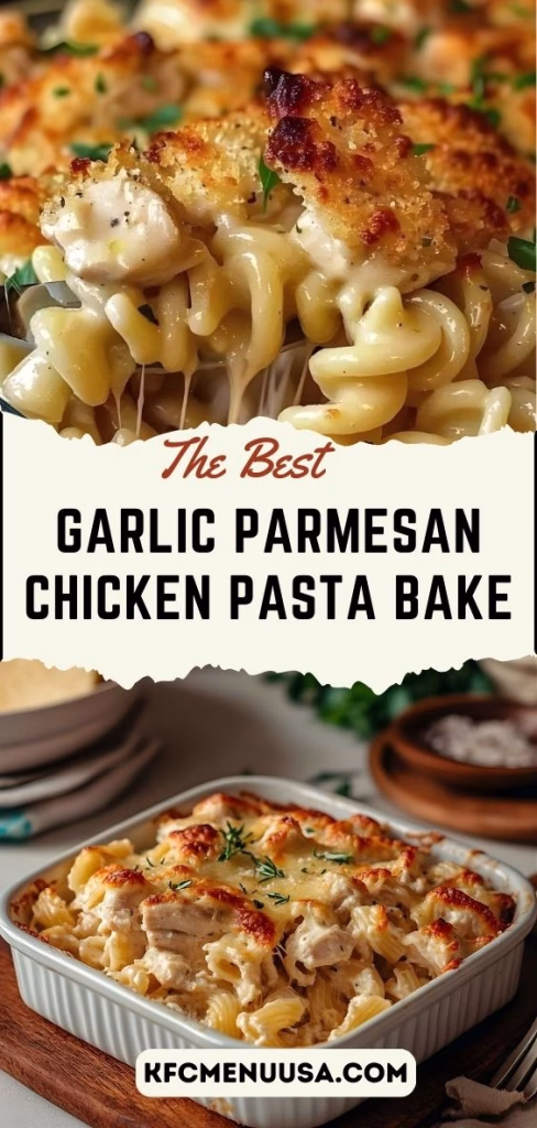 Garlic Parmesan Chicken Pasta Bake Recipe