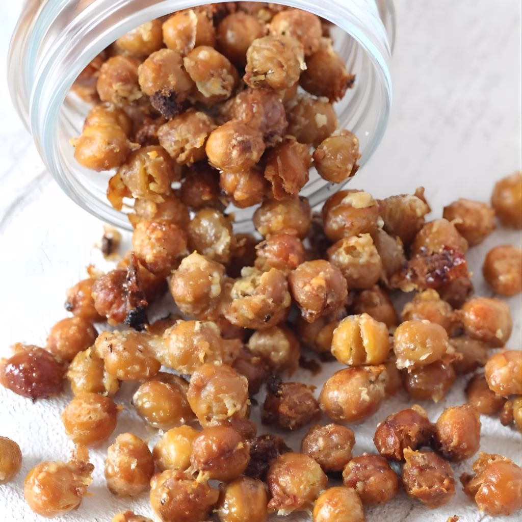 Garlic Parmesan Roasted Chickpeas Recipe