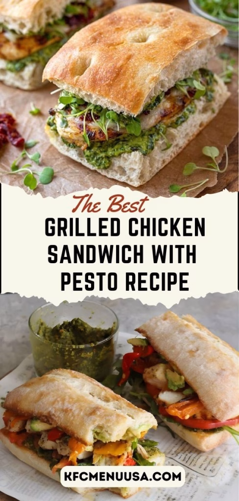 Grilled Chicken Sandwich with Pesto Recipe
