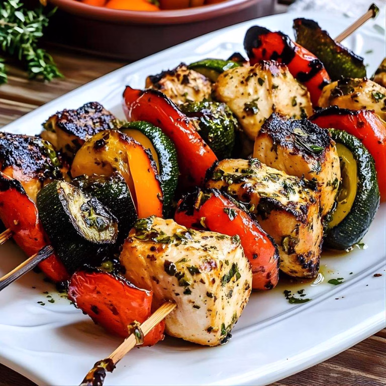 Grilled Chicken and Vegetable Skewers Recipe