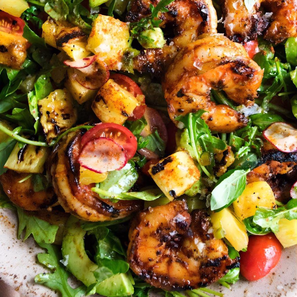 Grilled Shrimp Salad with Citrus Dressing Recipe 