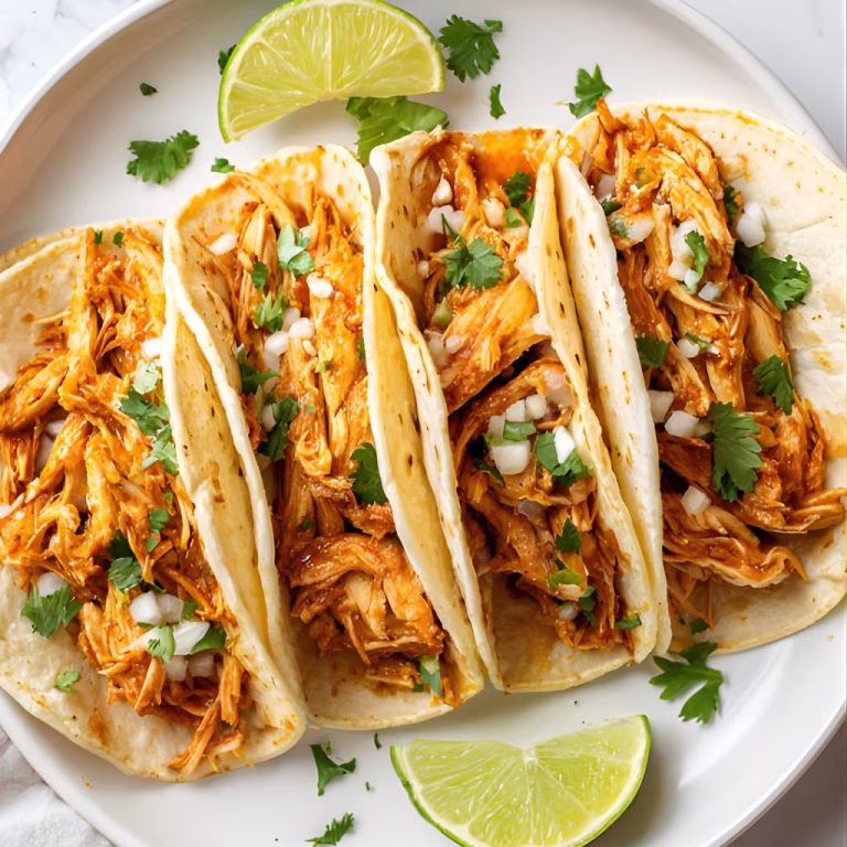 Healthy Crockpot Chicken Tacos Recipe