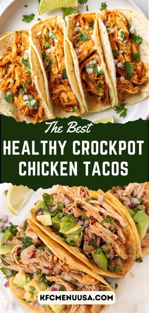 Healthy Crockpot Chicken Tacos Recipe