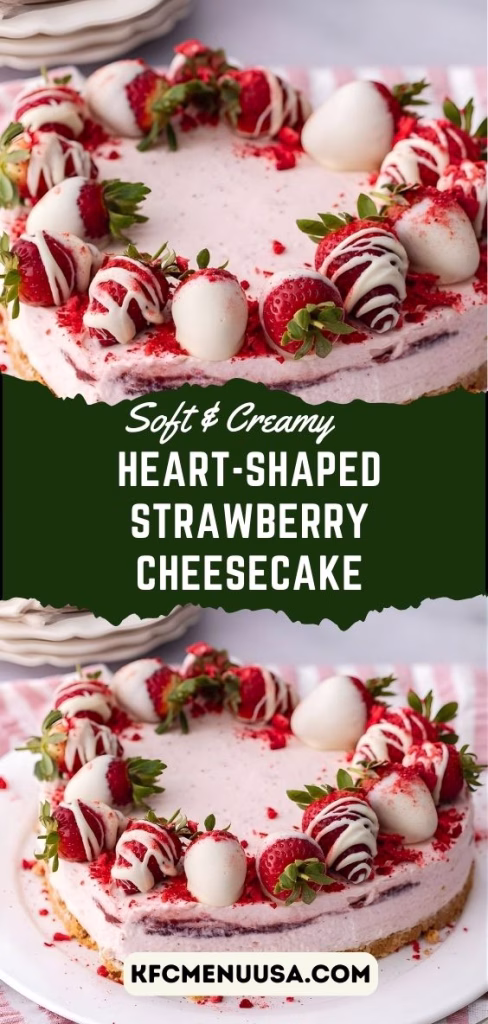 Heart-Shaped Strawberry Cheesecake Recipe