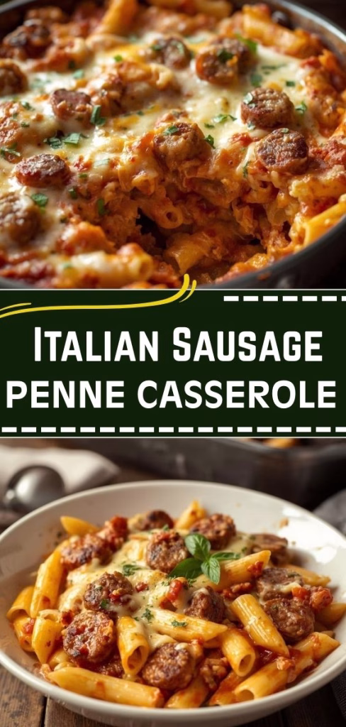 Italian Sausage Penne Casserole Recipe