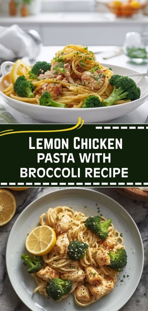 Lemon Chicken Pasta with Broccoli Recipe