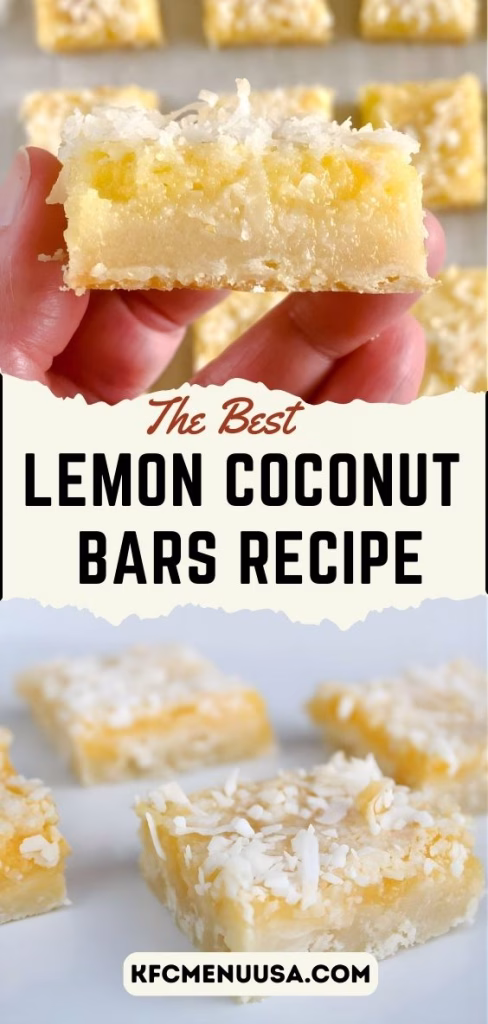 Lemon Coconut Bars Recipe 