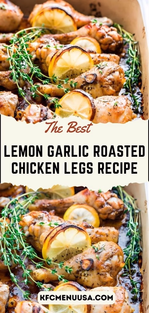 Lemon Garlic Roasted Chicken Legs Recipe