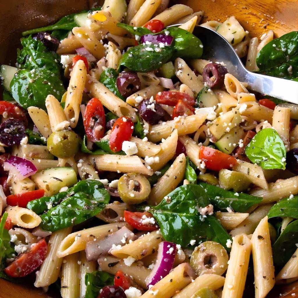 Mediterranean Pasta Salad with Olives Recipe