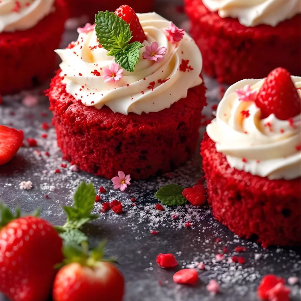 Mini Red Velvet Cheesecakes Recipe