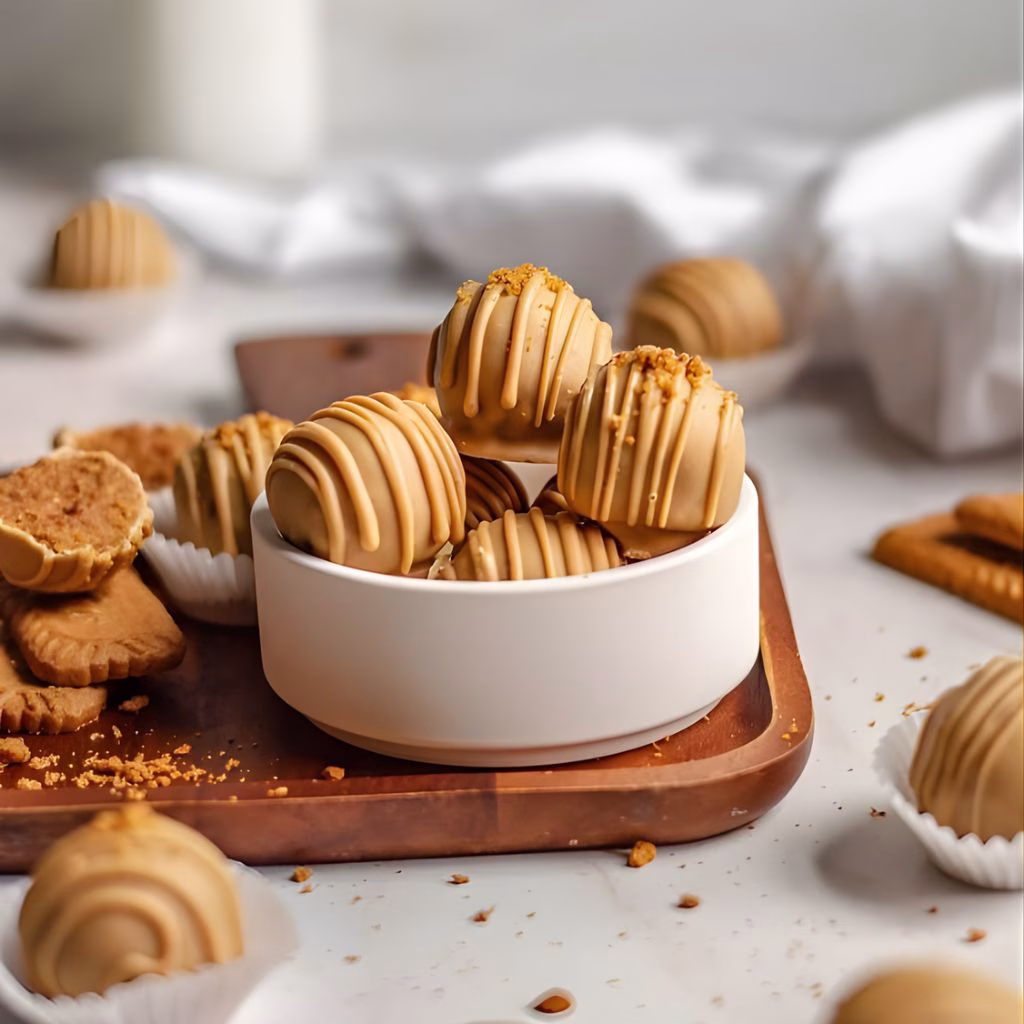 No-Bake Biscoff Cookie Truffles Recipe