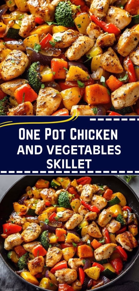 One Pot Chicken and Vegetables Skillet Recipe