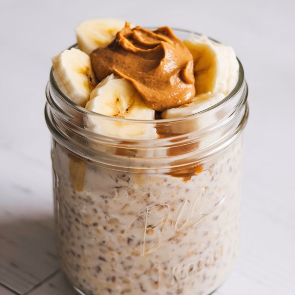 Peanut Butter and Banana Overnight Oats Recipe
