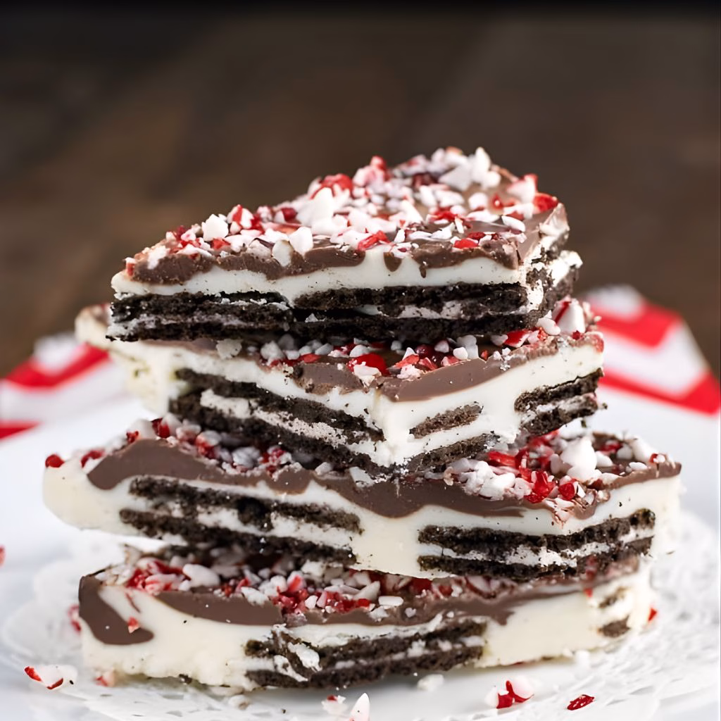 Peppermint Oreo Bark Recipe
