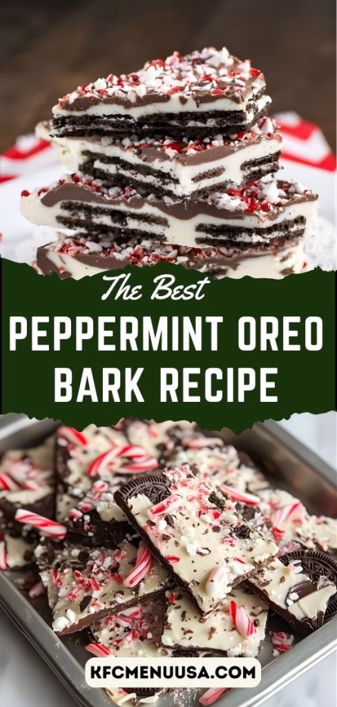 Peppermint Oreo Bark Recipe