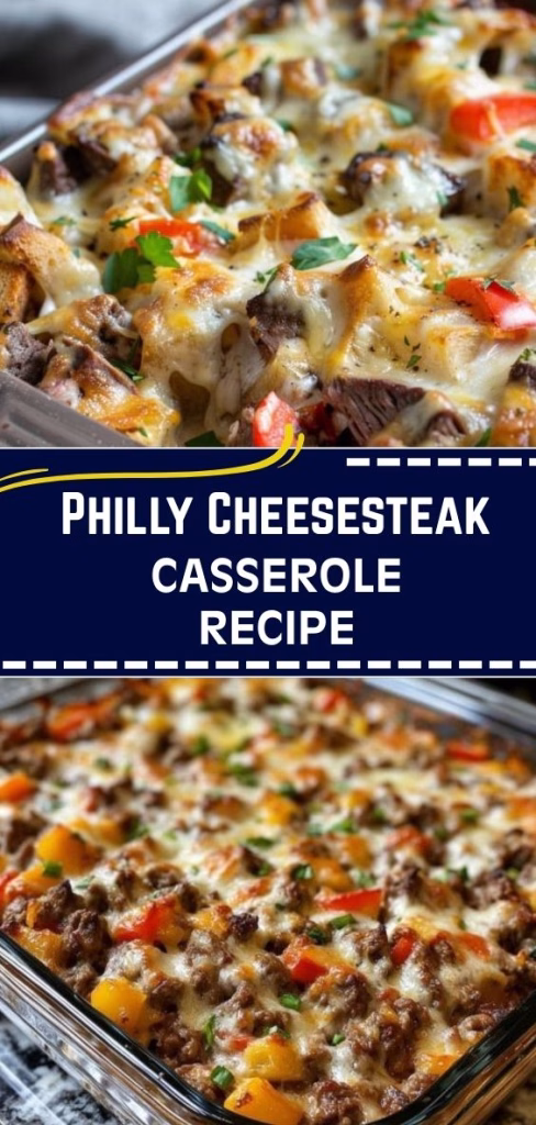Philly Cheesesteak Casserole Recipe