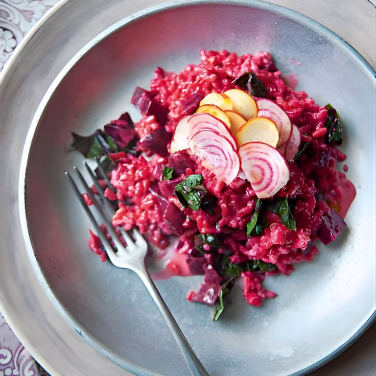 Pink Beetroot Risotto Recipe