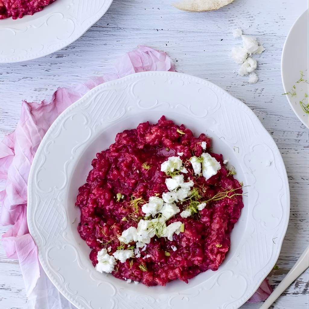 Pink Beetroot Risotto Recipe