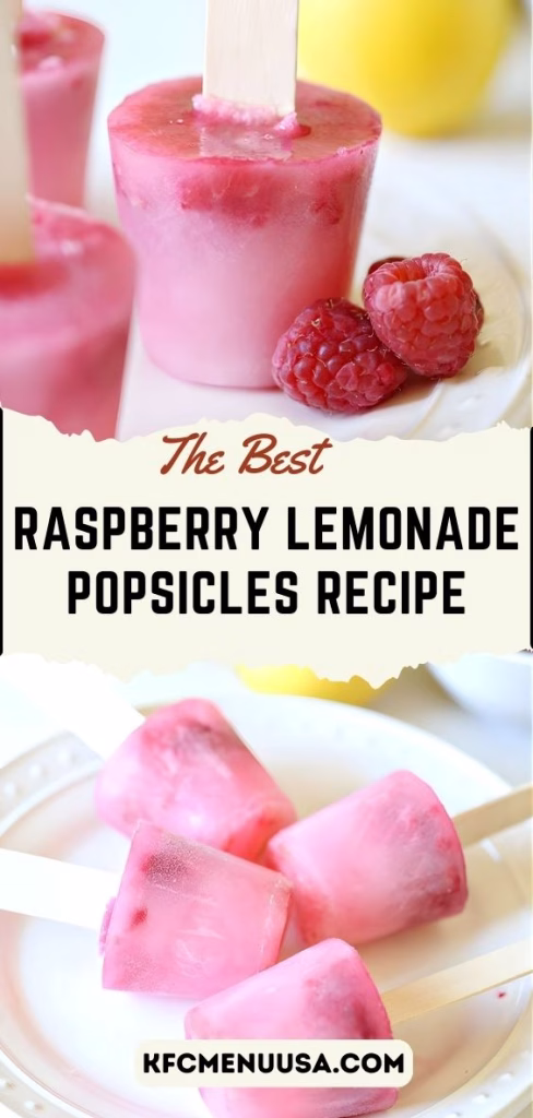 Raspberry Lemonade Popsicles Recipe