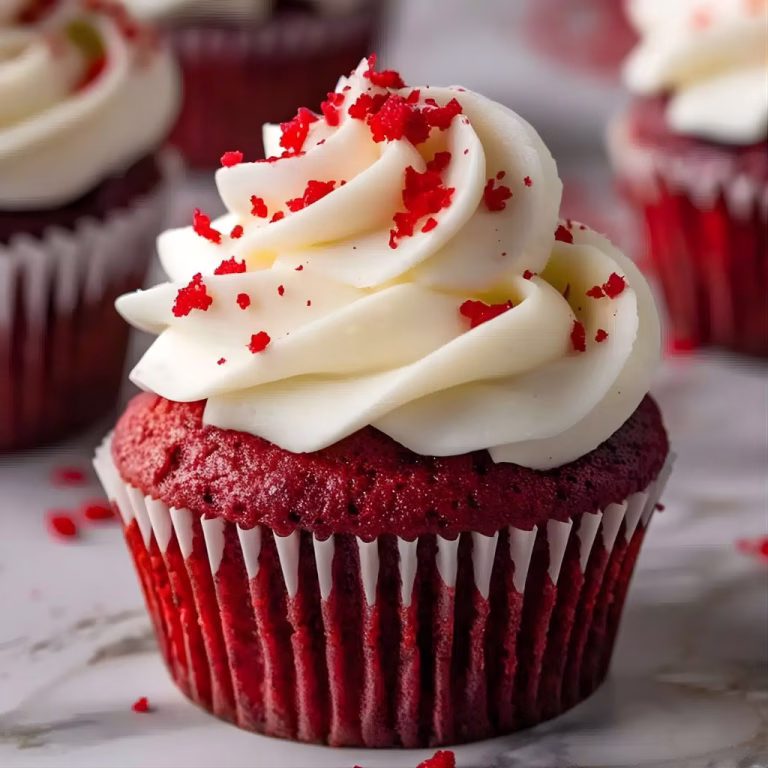 Red Velvet Cupcakes with Cream Cheese Frosting Recipe