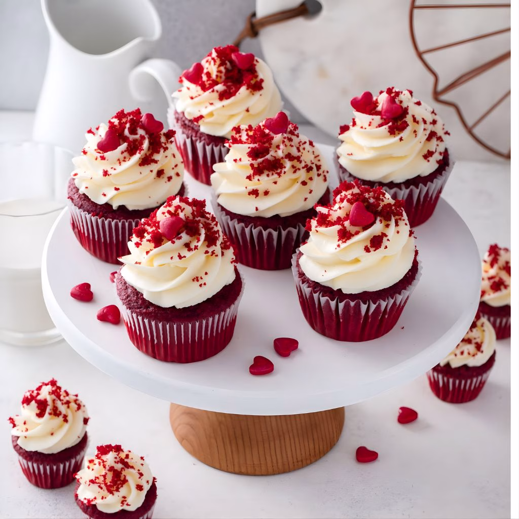 Red Velvet Cupcakes with Cream Cheese Frosting Recipe