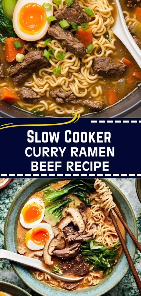 Slow Cooker Curry Ramen Beef Recipe