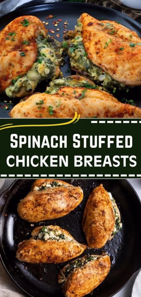 Spinach Stuffed Chicken Breasts Recipe