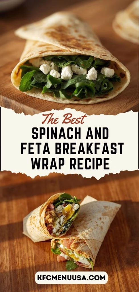 Spinach and Feta Breakfast Wrap Recipe