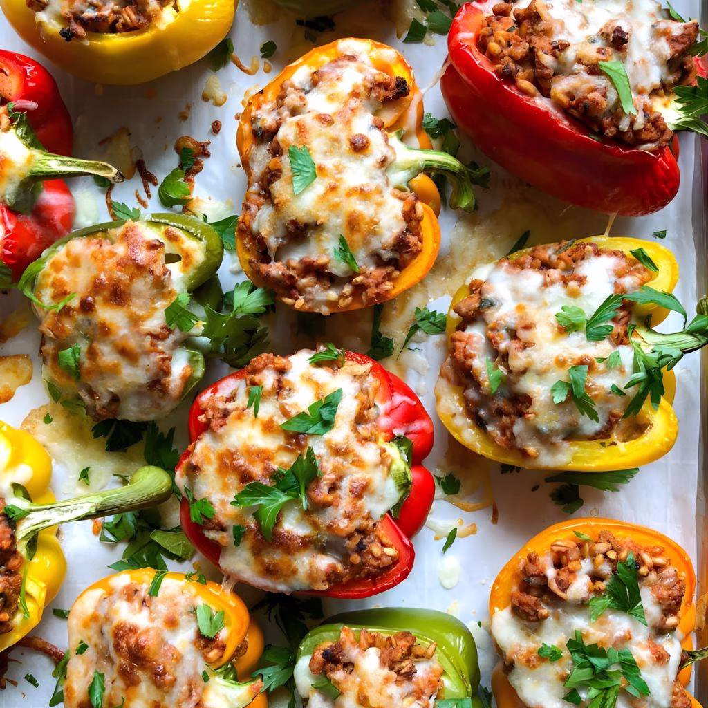 Stuffed Bell Peppers with Ground Turkey Recipe
