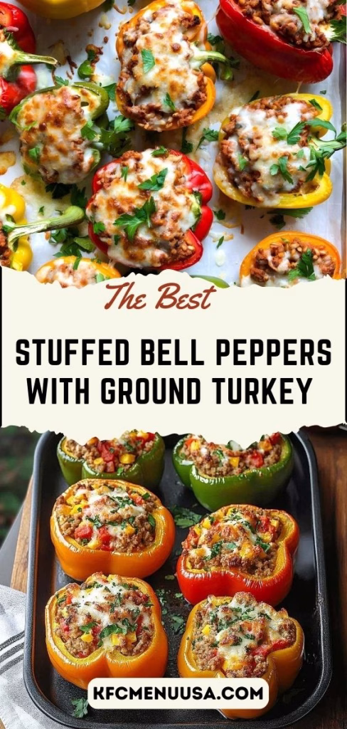 Stuffed Bell Peppers with Ground Turkey Recipe